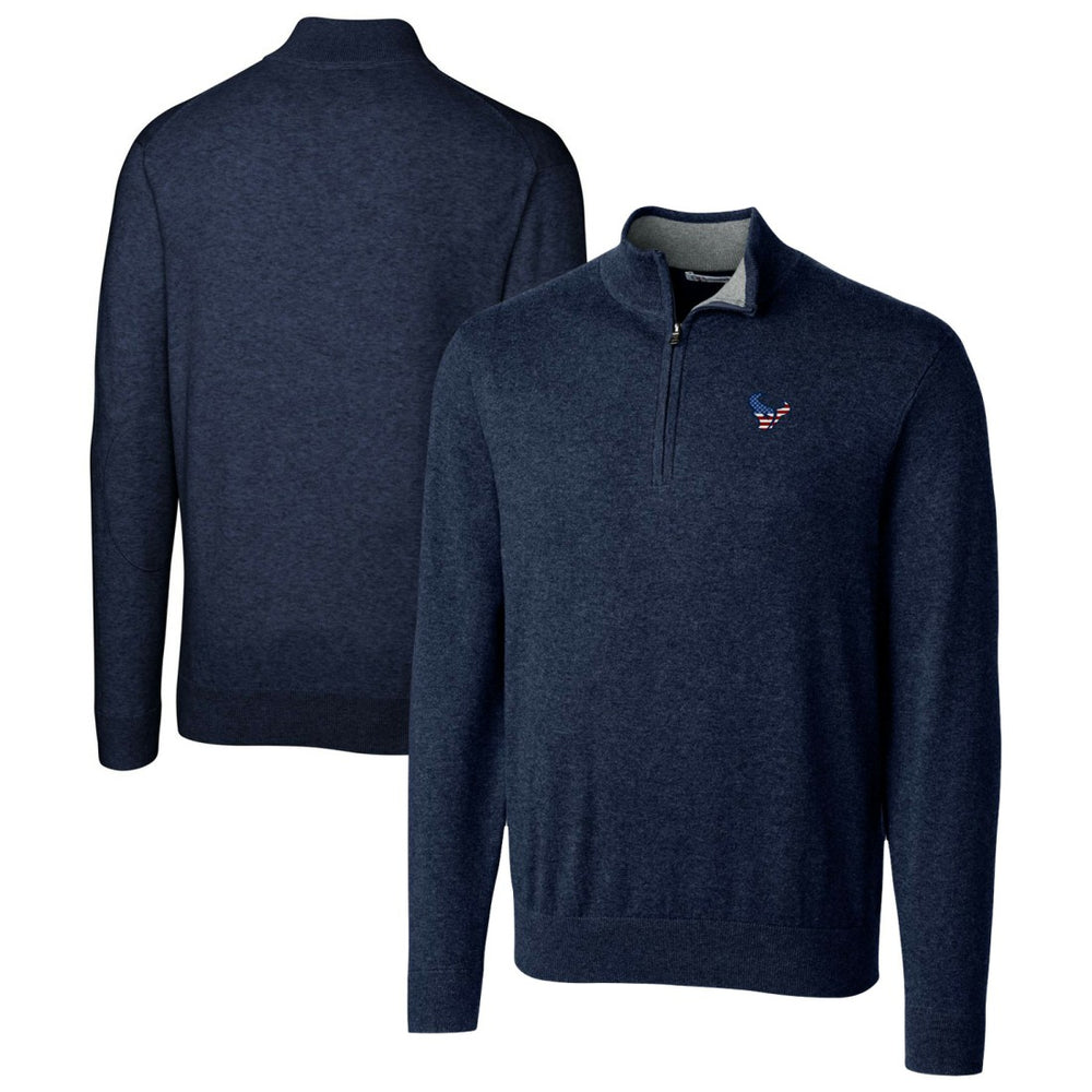 NFL Houston Texans Cutter & Buck Lakemont Quarter-Zip Pullover Sweater