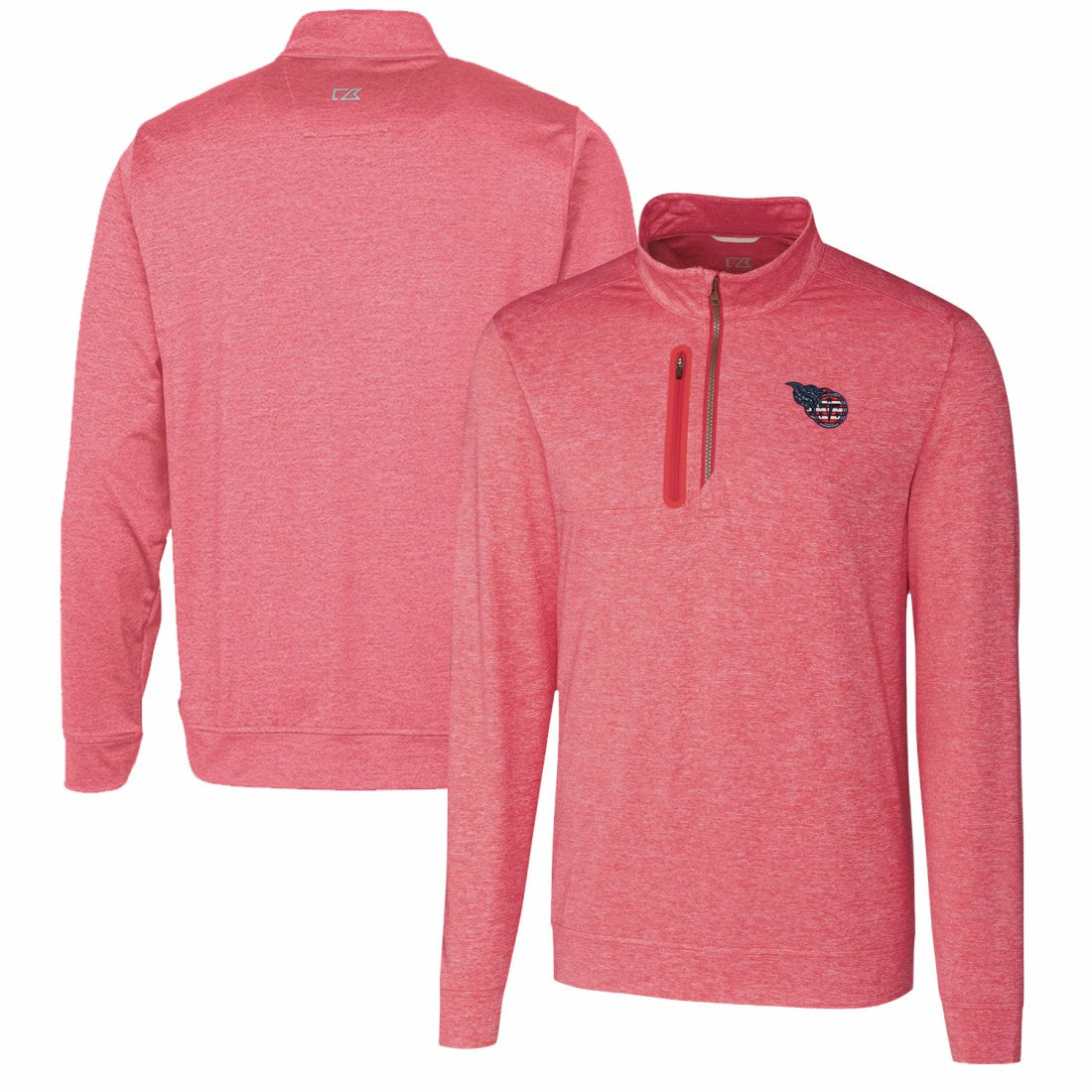 NFL Tennessee Titans Cutter & Buck Stealth Quarter-Zip Pullover Top