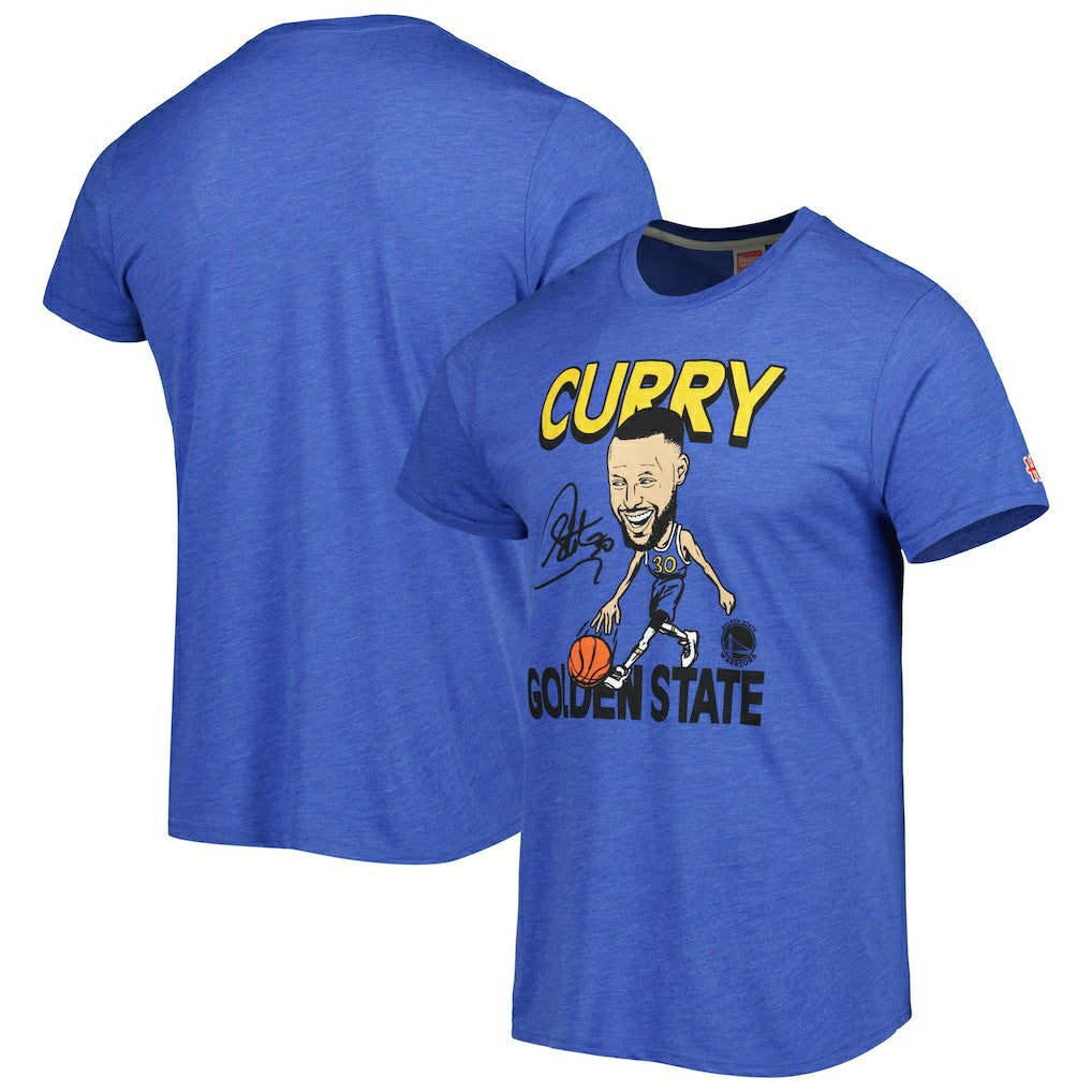 Stephen Curry Golden State Warriors Homage Player Caricature Tri-Blend T-Shirt sale - Royal online