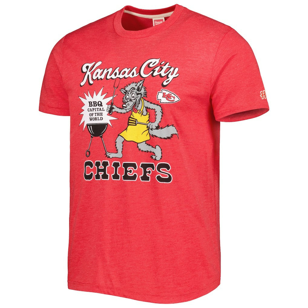 NFL Kansas City Chiefs Homage BBQ Hyper Local Tri-Blend T-Shirt