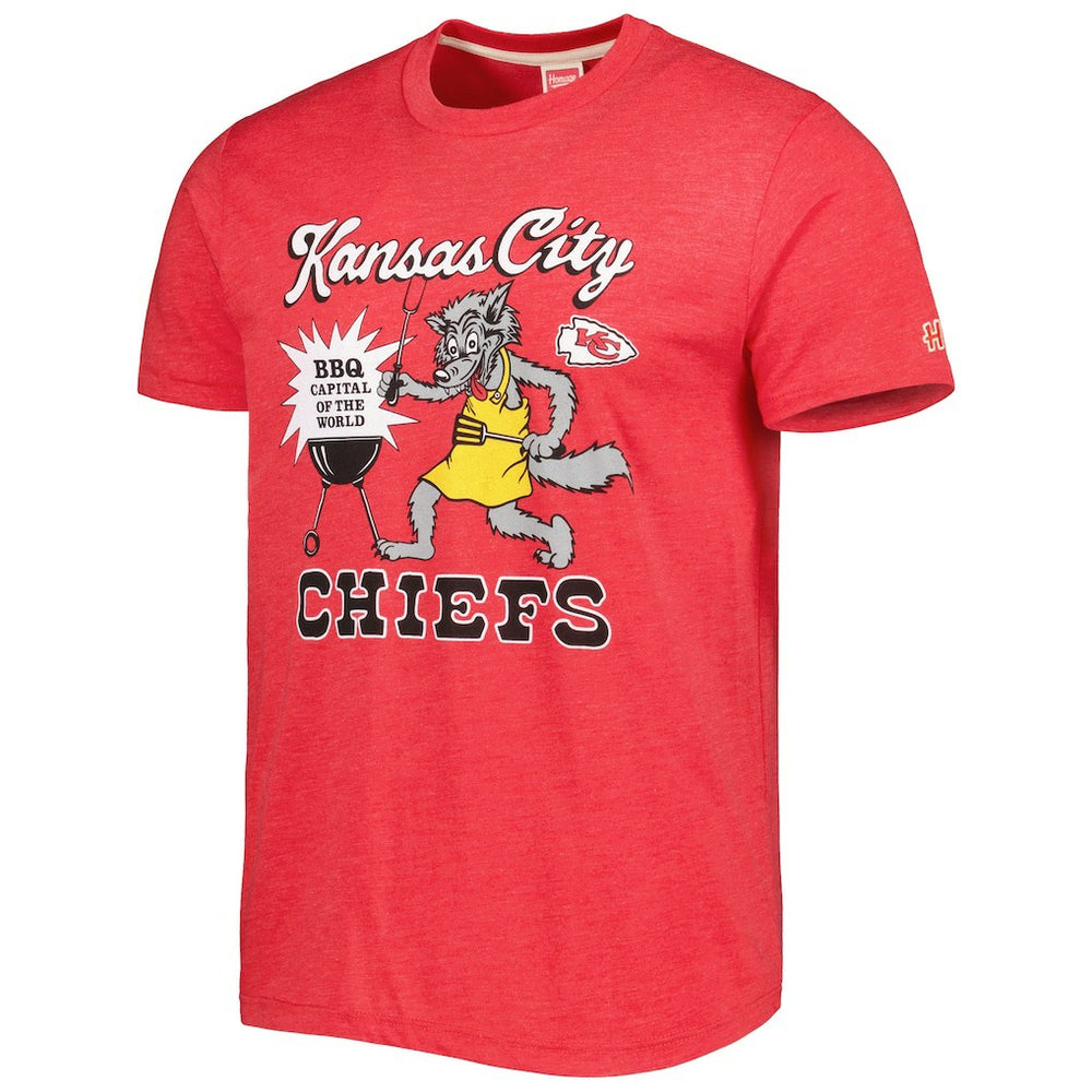 NFL Kansas City Chiefs Homage BBQ Hyper Local Tri-Blend T-Shirt
