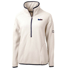 NFL Pittsburgh Steelers Cutter & Buck Women's Americana Cascade Eco Sherpa Fleece Half-Zip Pullover Jacket