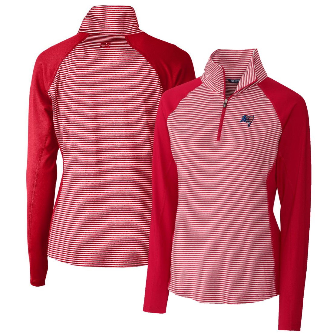 NFL Tampa Bay Buccaneers Cutter & Buck Women's Forge Tonal Half-Zip Top