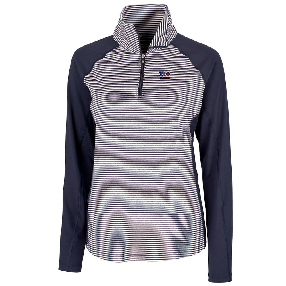 NFL New York Giants Cutter & Buck Women's Forge Tonal Half-Zip Top