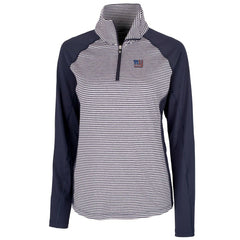 NFL New York Giants Cutter & Buck Women's Forge Tonal Half-Zip Top