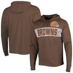 NFL Cleveland Browns '47 Field Franklin Hooded Long Sleeve T-Shirt