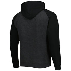 St. Louis Blues Mitchell & Ness Distressed Logo Raglan Pullover Hoodie