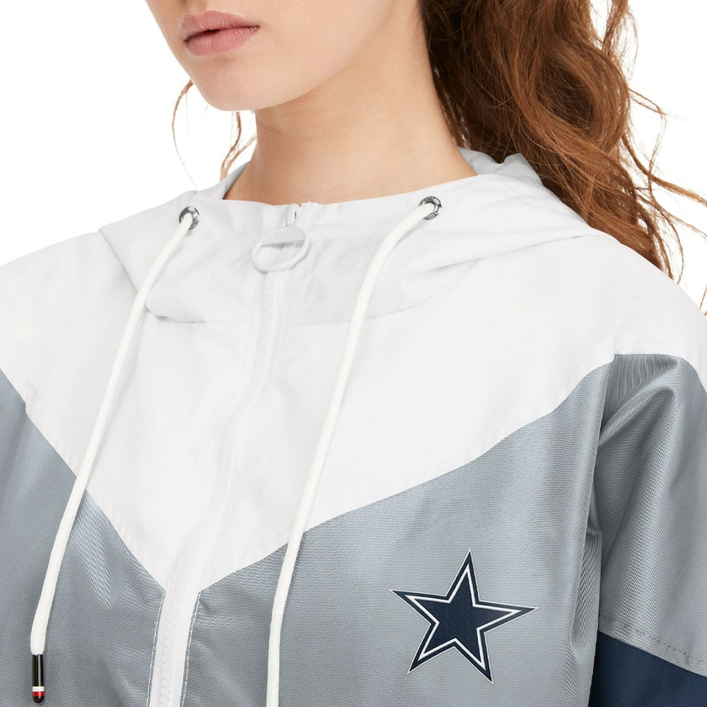 NFL Dallas Cowboys Tommy Hilfiger Women's Staci Half-Zip Hoodie Windbreaker Jacket
