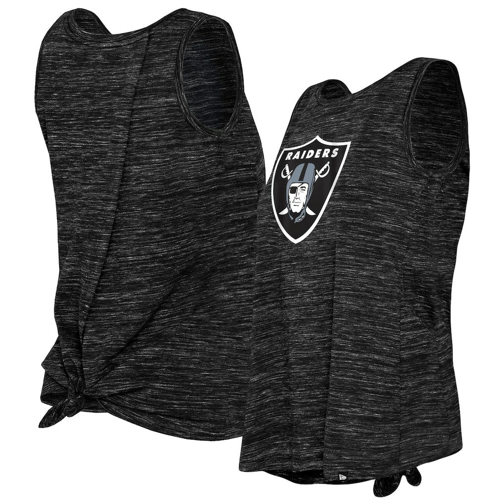 NFL Las Vegas Raiders Women's Space Dye Tie-Back Tank Top