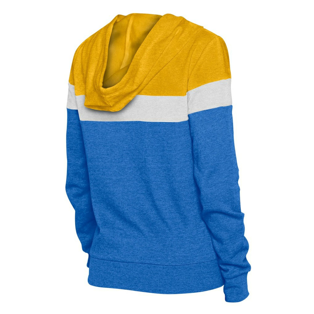 NFL Los Angeles Rams Women's Throwback Colorblock Full-Zip Hoodie