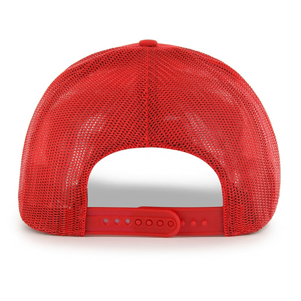 Washington Nationals Ridgeline Tonal Patch Trucker Adjustable Hat - Red | 47 brand