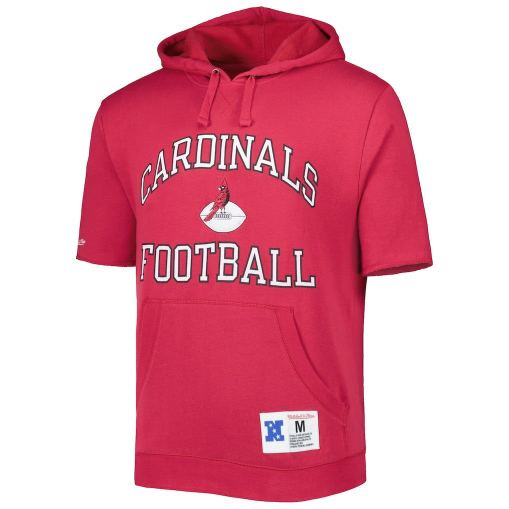 NFL Arizona Cardinals Washed Short Sleeve Pullover Hoodie