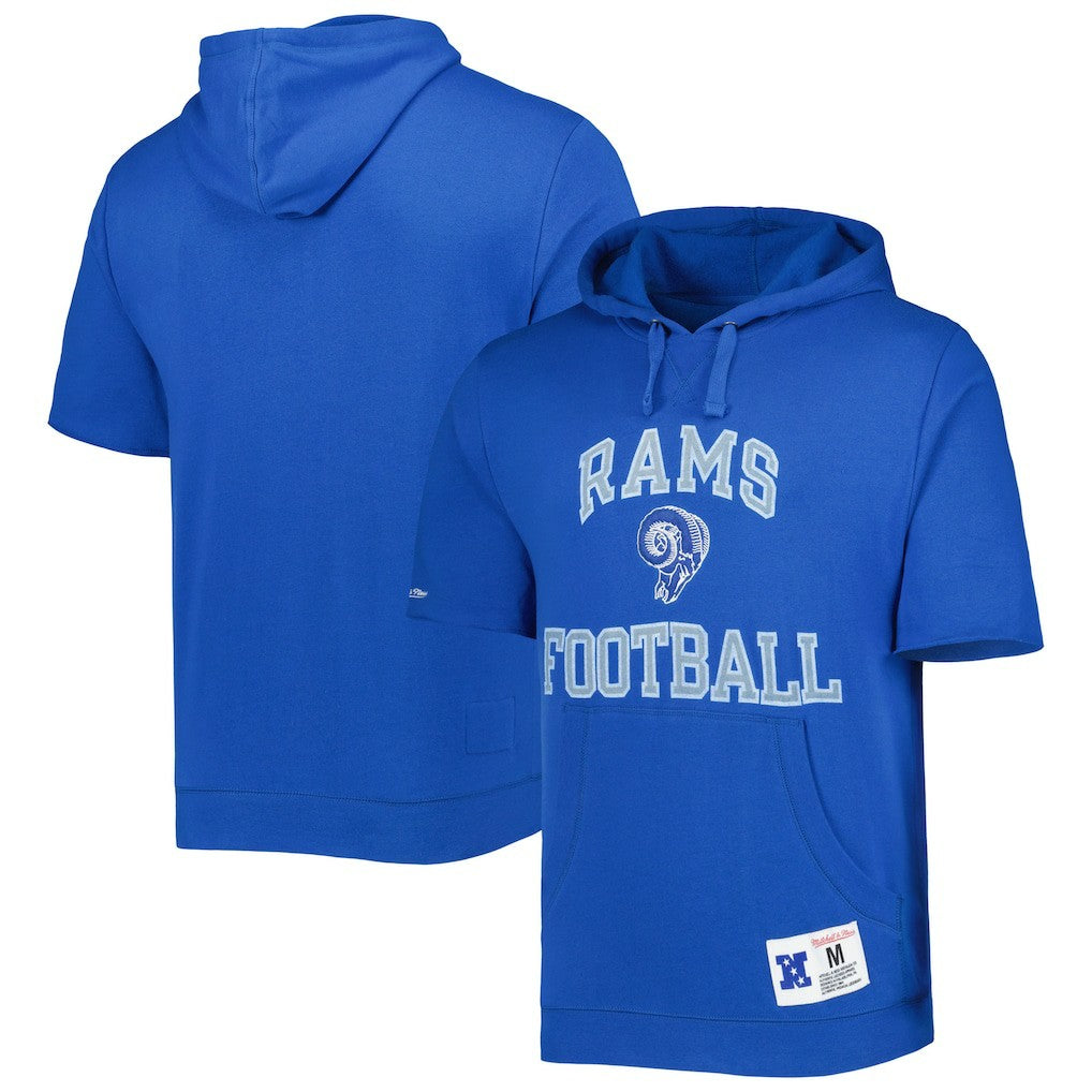 NFL Los Angeles Rams Washed Short Sleeve Pullover Hoodie