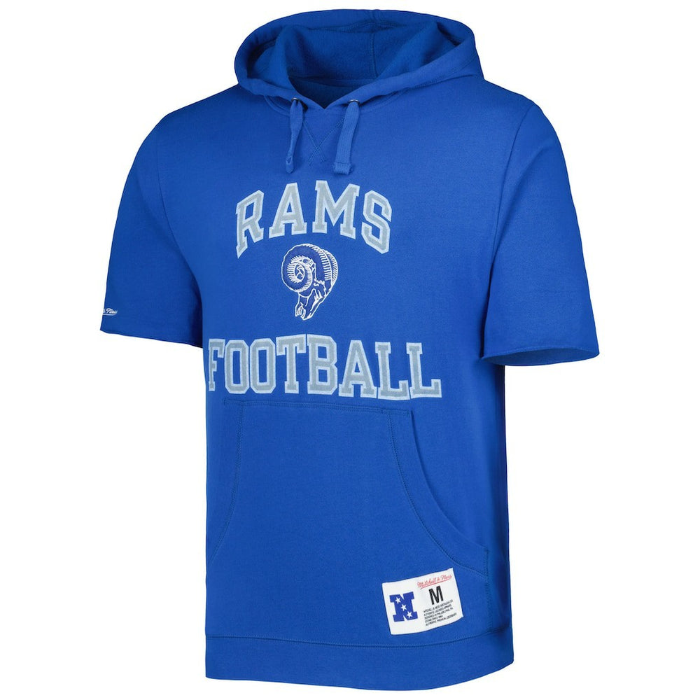 NFL Los Angeles Rams Washed Short Sleeve Pullover Hoodie