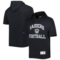 NFL Las Vegas Raiders Washed Short Sleeve Pullover Hoodie