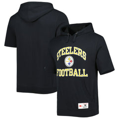 NFL Pittsburgh Steelers Washed Short Sleeve Pullover Hoodie