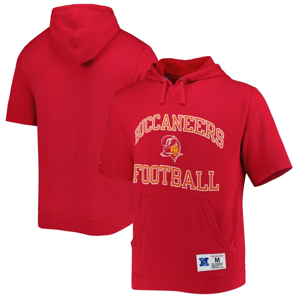NFL Tampa Bay Buccaneers Washed Short Sleeve Pullover Hoodie