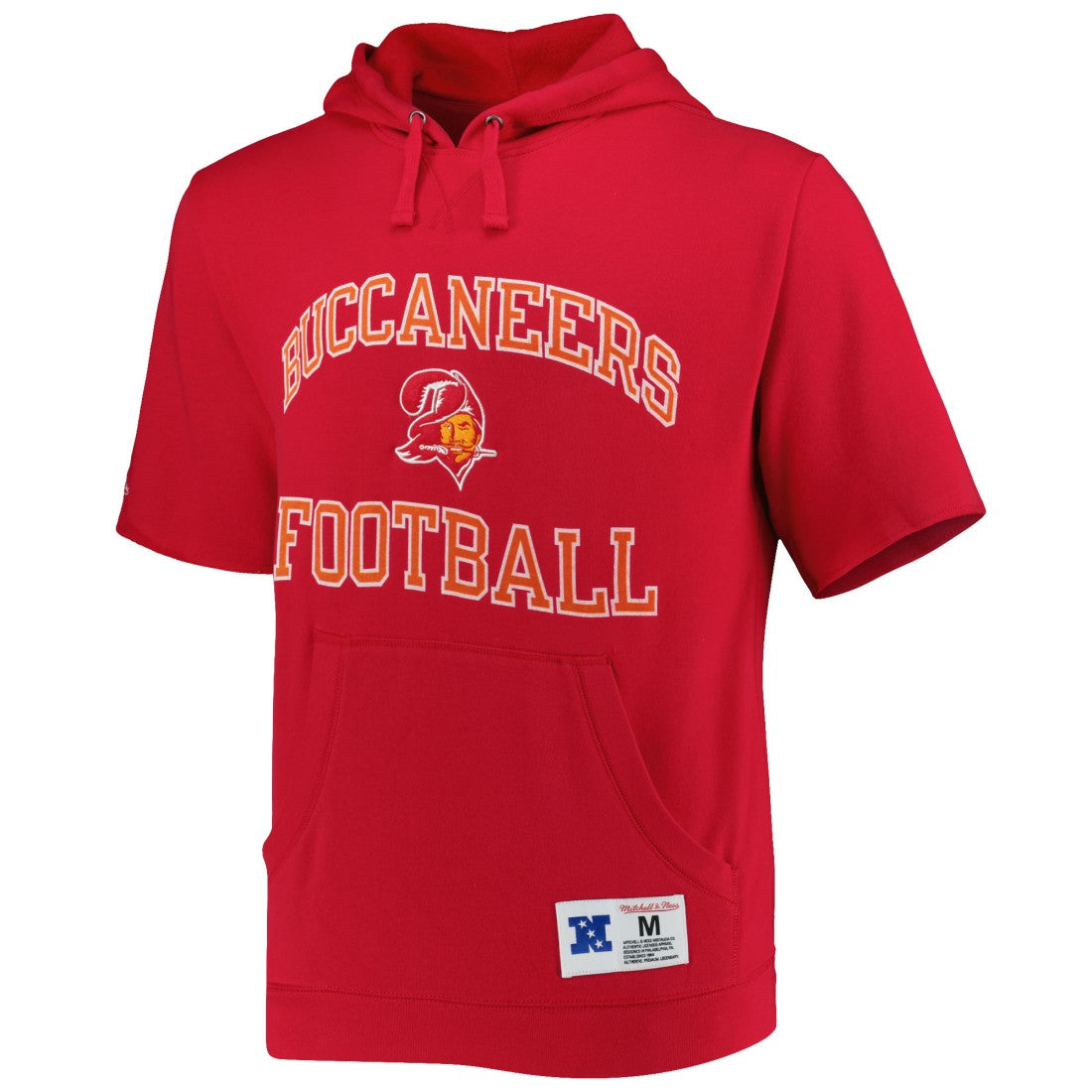 NFL Tampa Bay Buccaneers Washed Short Sleeve Pullover Hoodie
