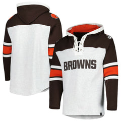 NFL Cleveland Browns '47 Gridiron Lace-Up Pullover Hoodie