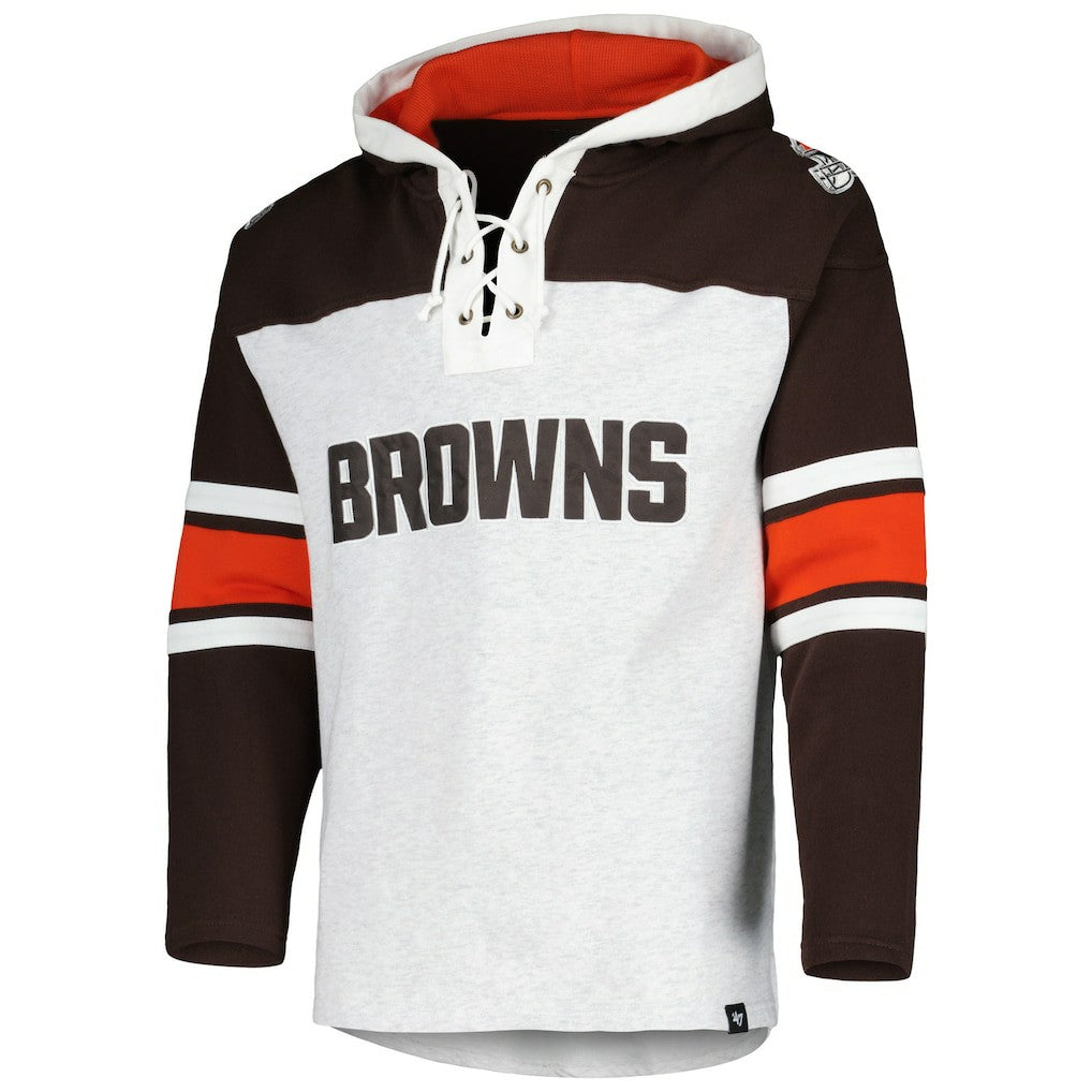 NFL Cleveland Browns '47 Gridiron Lace-Up Pullover Hoodie