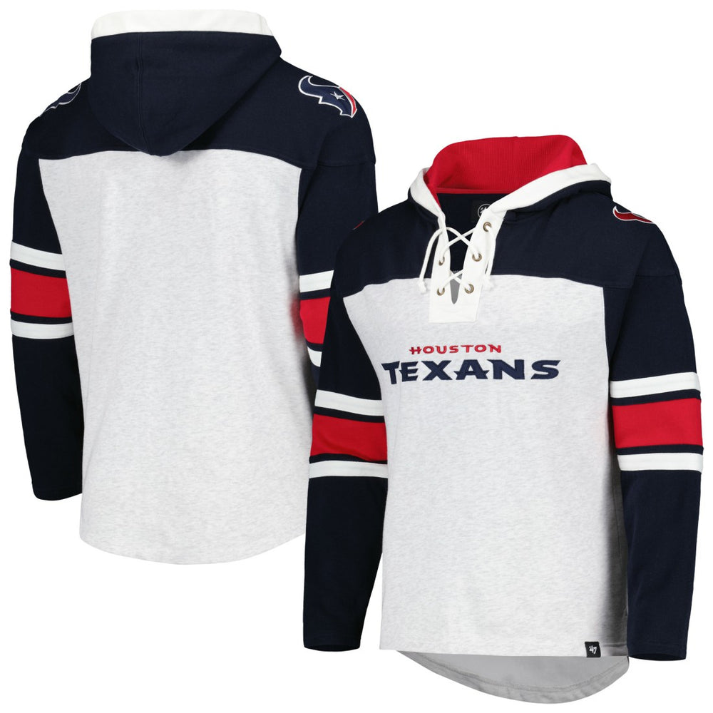 NFL Houston Texans '47 Gridiron Lace-Up Pullover Hoodie
