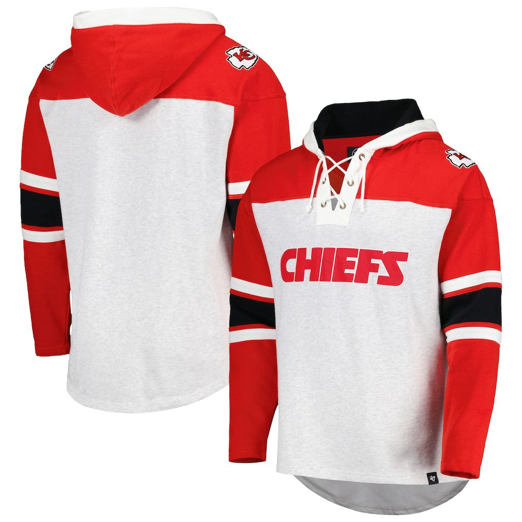 NFL Kansas City Chiefs '47 Gridiron Lace-Up Pullover Hoodie