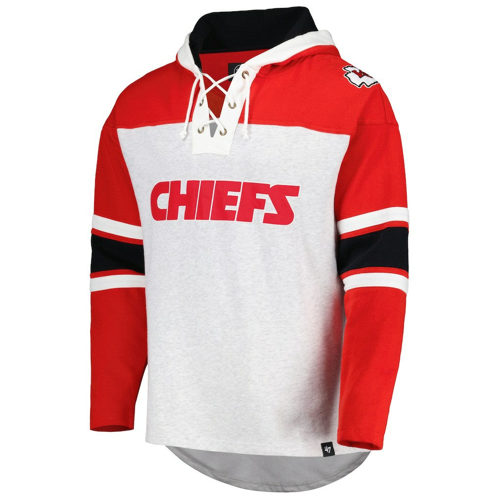 NFL Kansas City Chiefs '47 Gridiron Lace-Up Pullover Hoodie