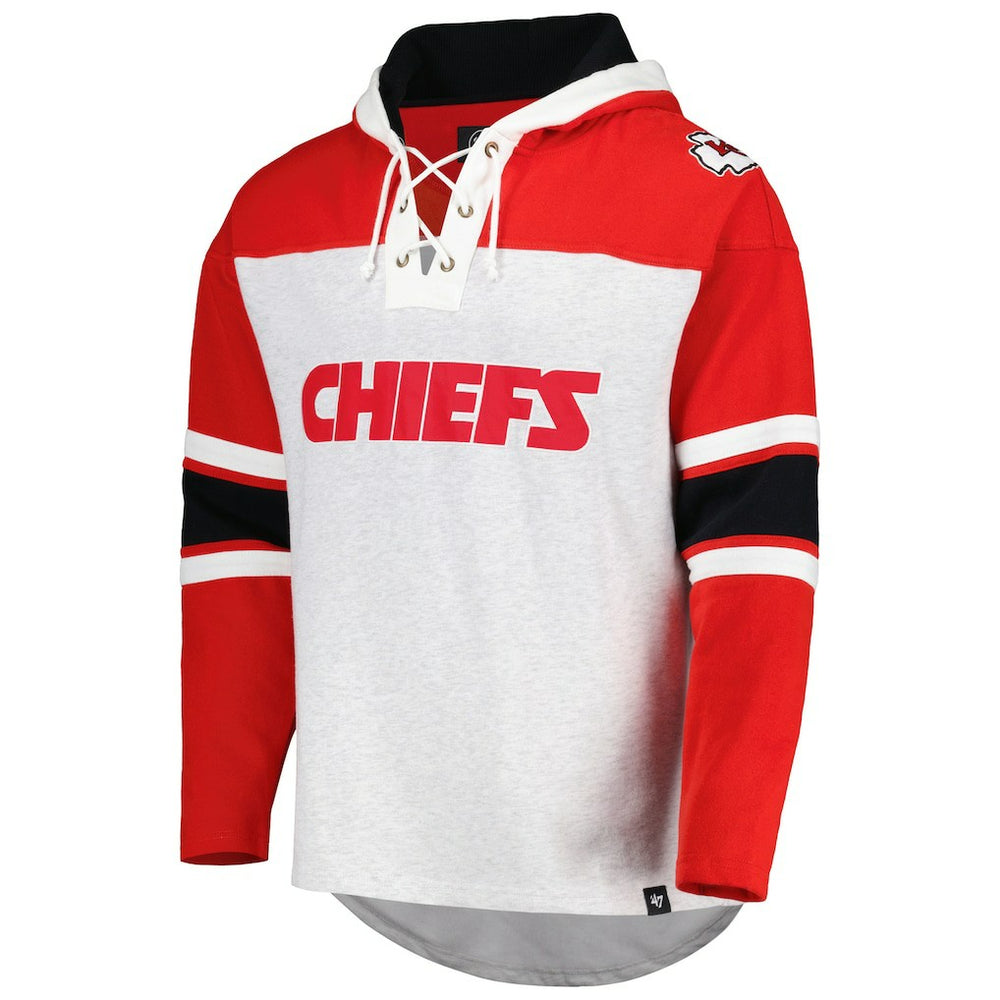 NFL Kansas City Chiefs '47 Gridiron Lace-Up Pullover Hoodie