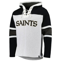 NFL New Orleans Saints '47 Gridiron Lace-Up Pullover Hoodie