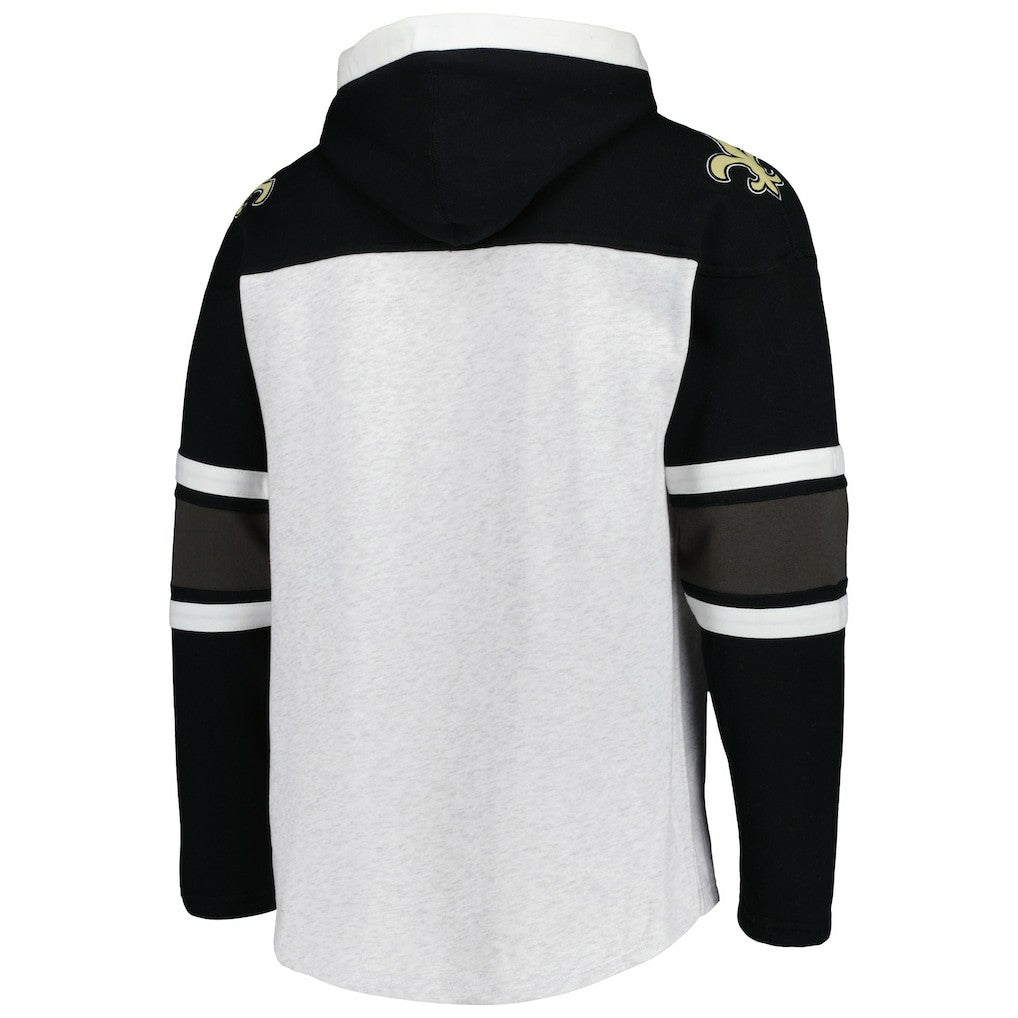 NFL New Orleans Saints '47 Gridiron Lace-Up Pullover Hoodie