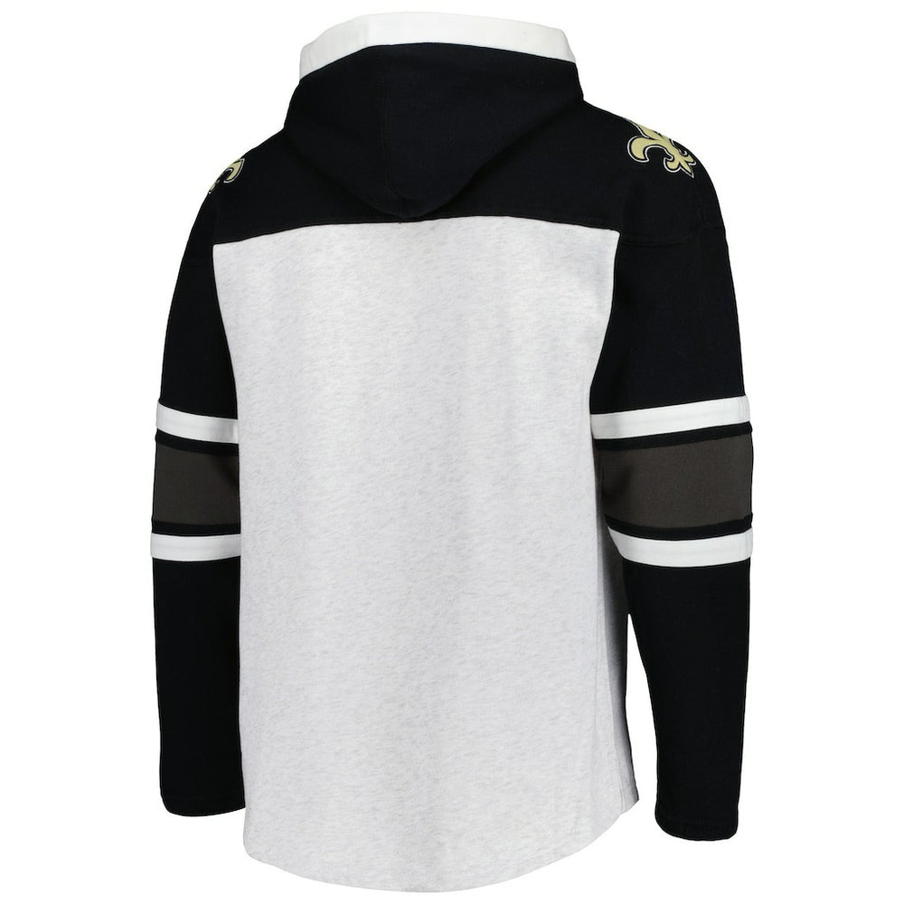 NFL New Orleans Saints '47 Gridiron Lace-Up Pullover Hoodie