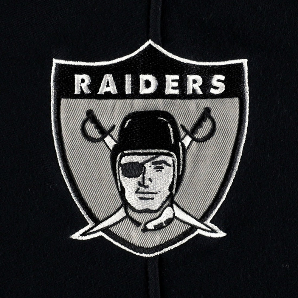 NFL Las Vegas Raiders '47 Historic Logo Gridiron Lace-Up Pullover Hoodie