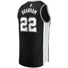 Malaki Branham San Antonio Spurs Fast Break Replica Player Jersey - Icon Edition - Black | Fanatics for sale