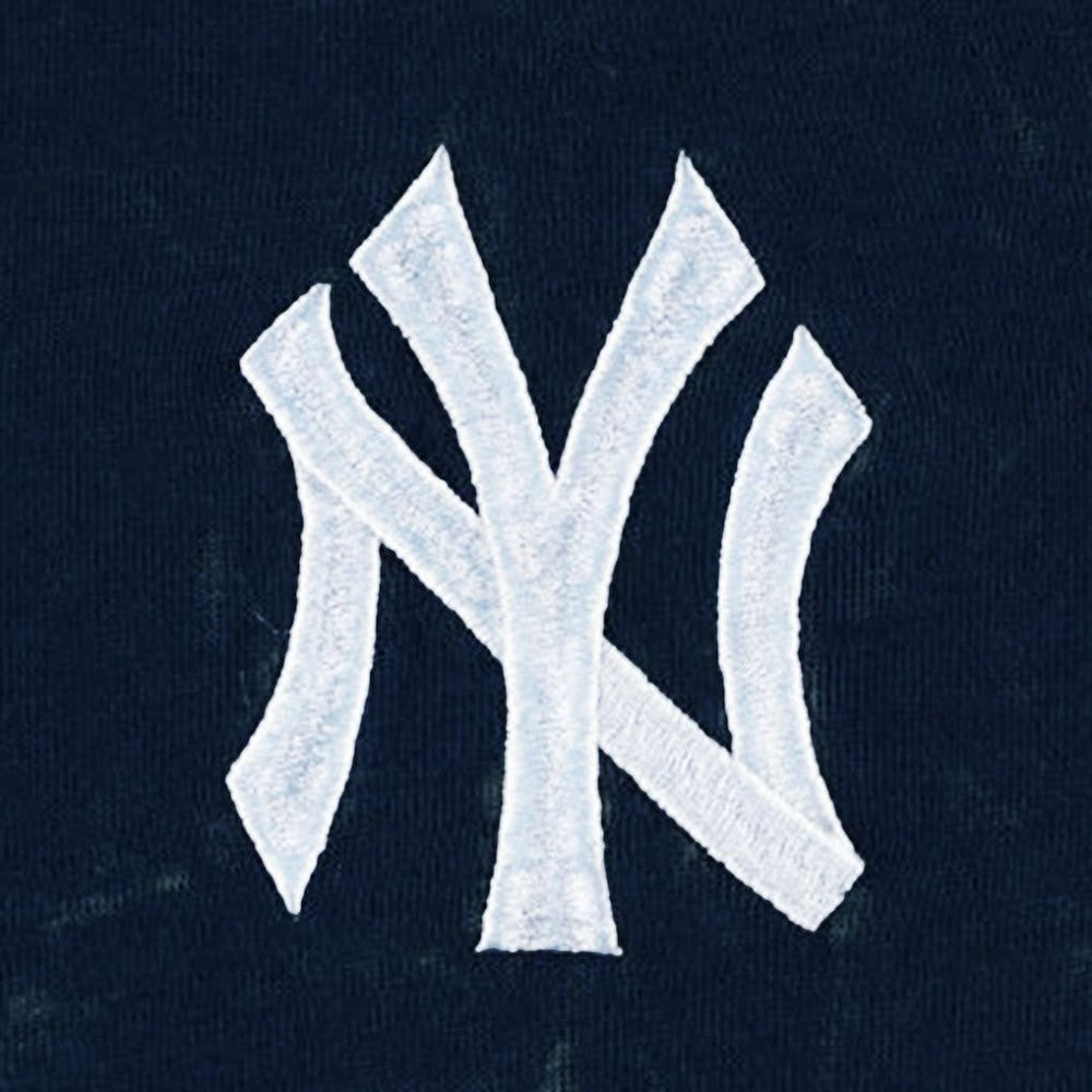 New York Yankees The Wild Collective Women's Marble Pullover Hoodie - Navy