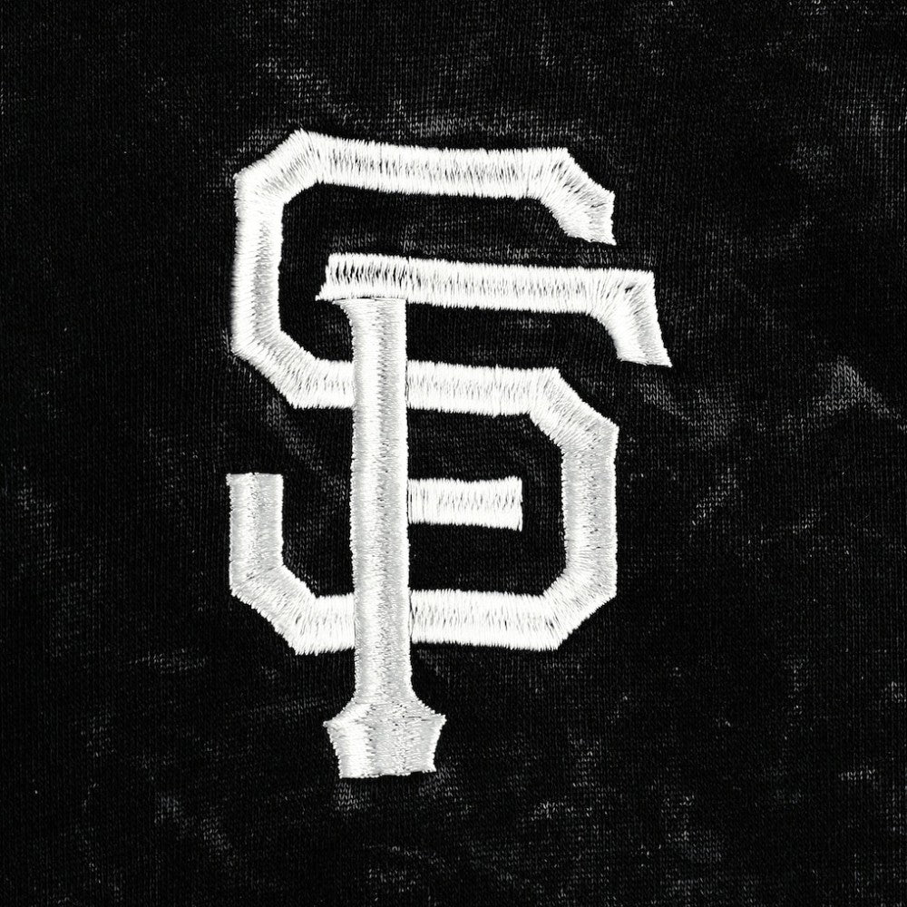 San Francisco Giants The Wild Collective Women's Marble Pullover Hoodie - Black