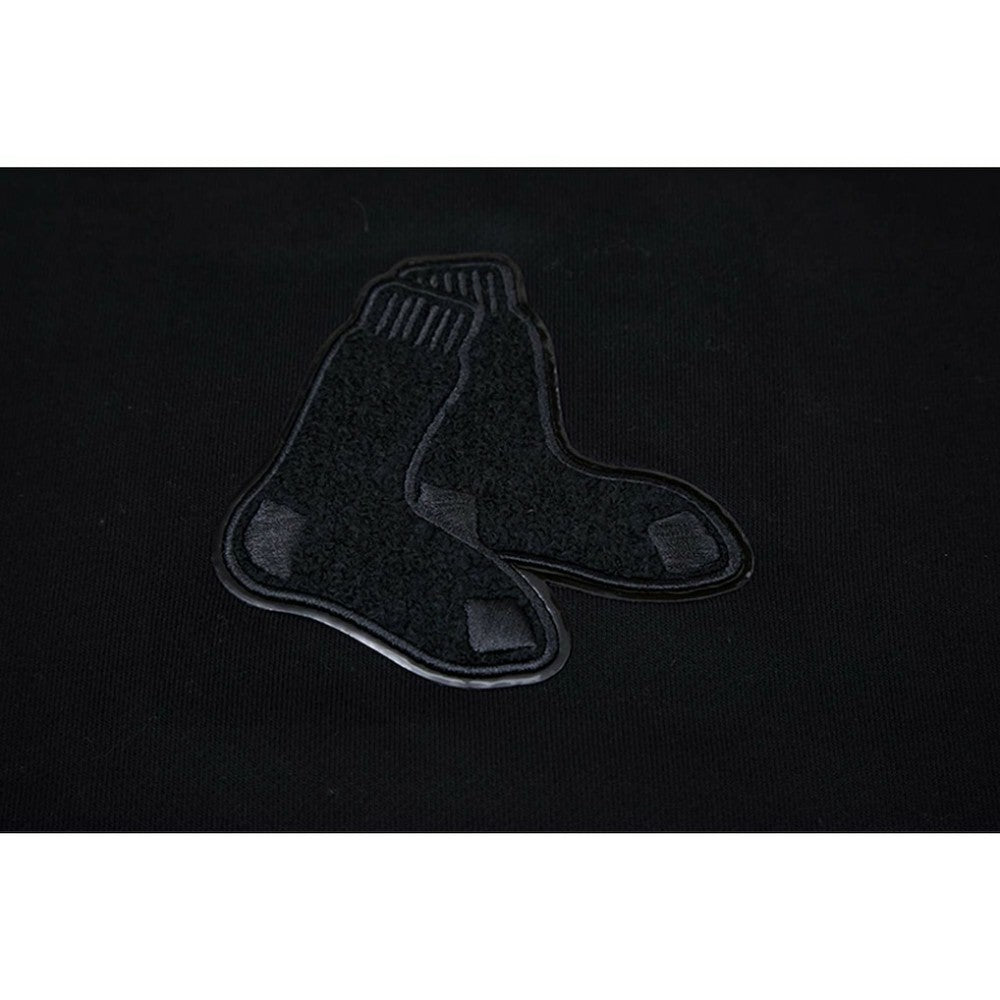 Boston Red Sox Pro Standard Women's Triple Black Cropped Pullover Hoodie