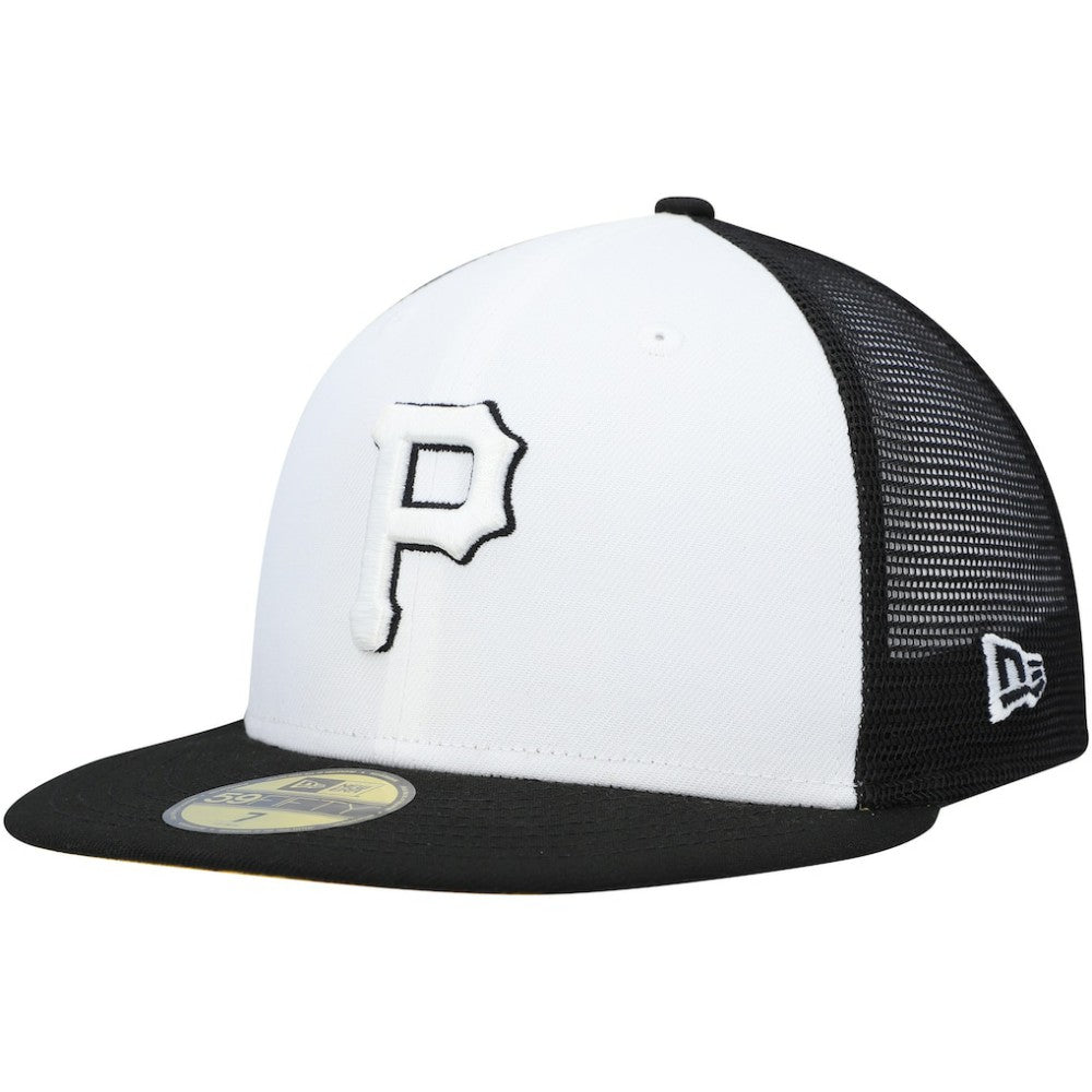 Pittsburgh Pirates 2023 On-Field Batting Practice 59FIFTY Fitted Hat - White/Black | New Era