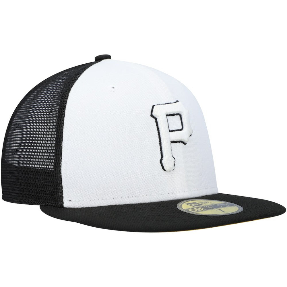 Pittsburgh Pirates 2023 On-Field Batting Practice 59FIFTY Fitted Hat - White/Black | New Era