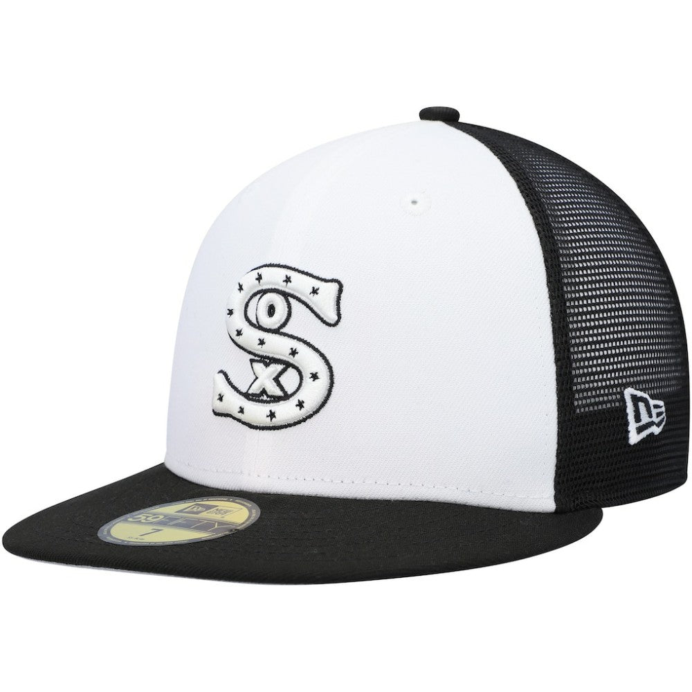 Chicago White Sox 2023 On-Field Batting Practice 59FIFTY Fitted Hat - White/Black | New Era