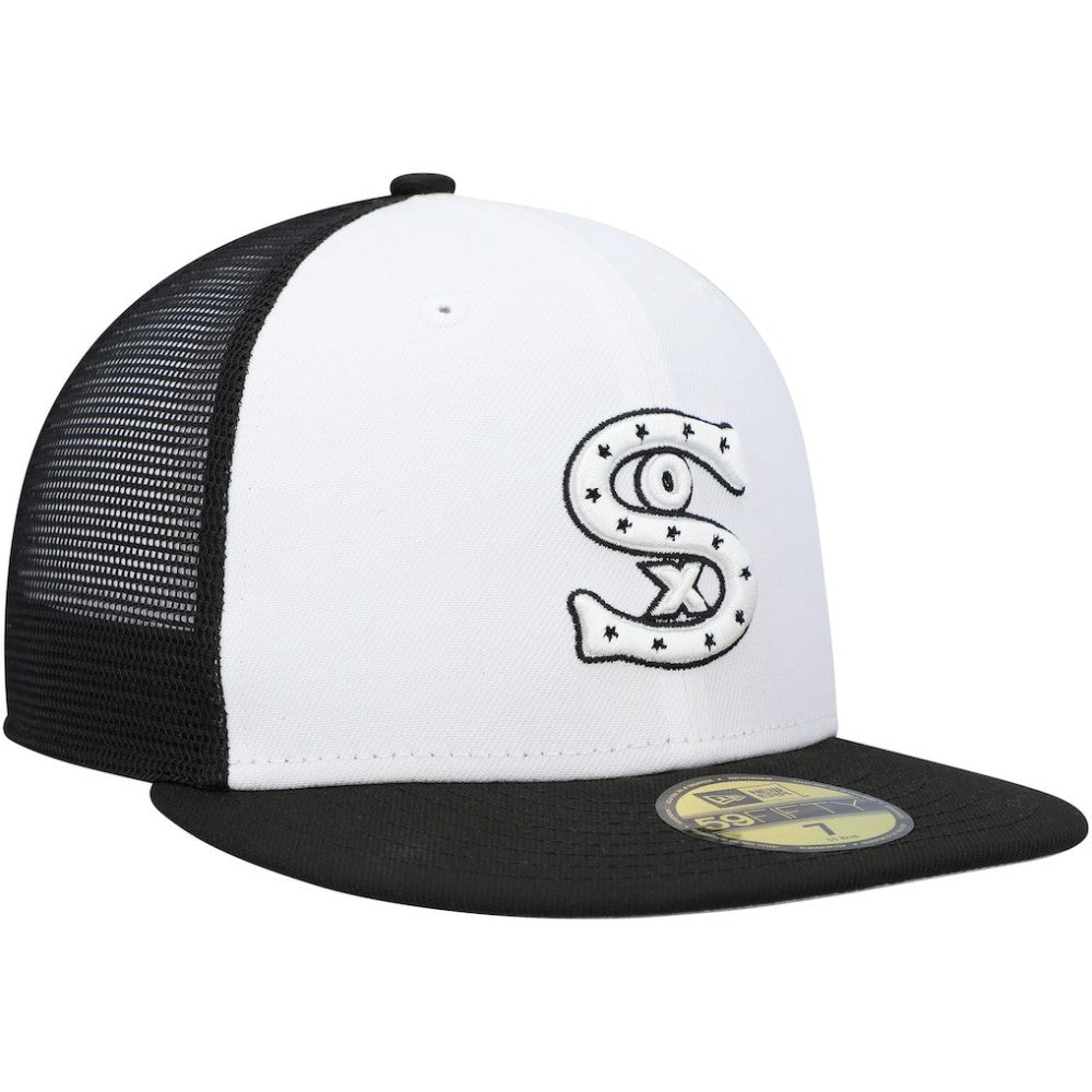 Chicago White Sox 2023 On-Field Batting Practice 59FIFTY Fitted Hat - White/Black | New Era