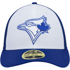 Toronto Blue Jays 2023 On-Field Batting Practice Low Profile 59FIFTY Fitted Hat - White/Royal | New Era