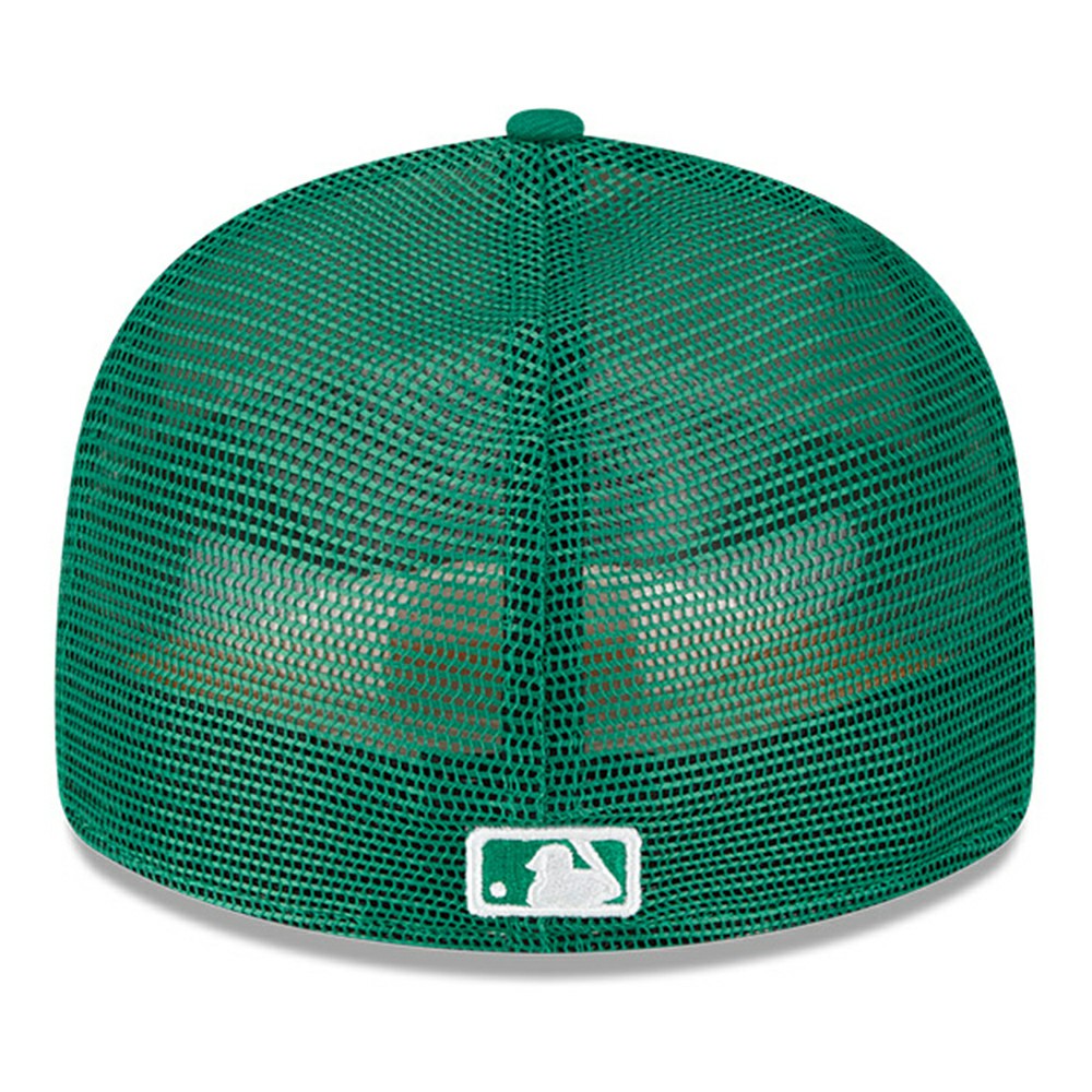Athletics 2023 On-Field Batting Practice Low Profile 59FIFTY Fitted Hat - White/Green | New Era