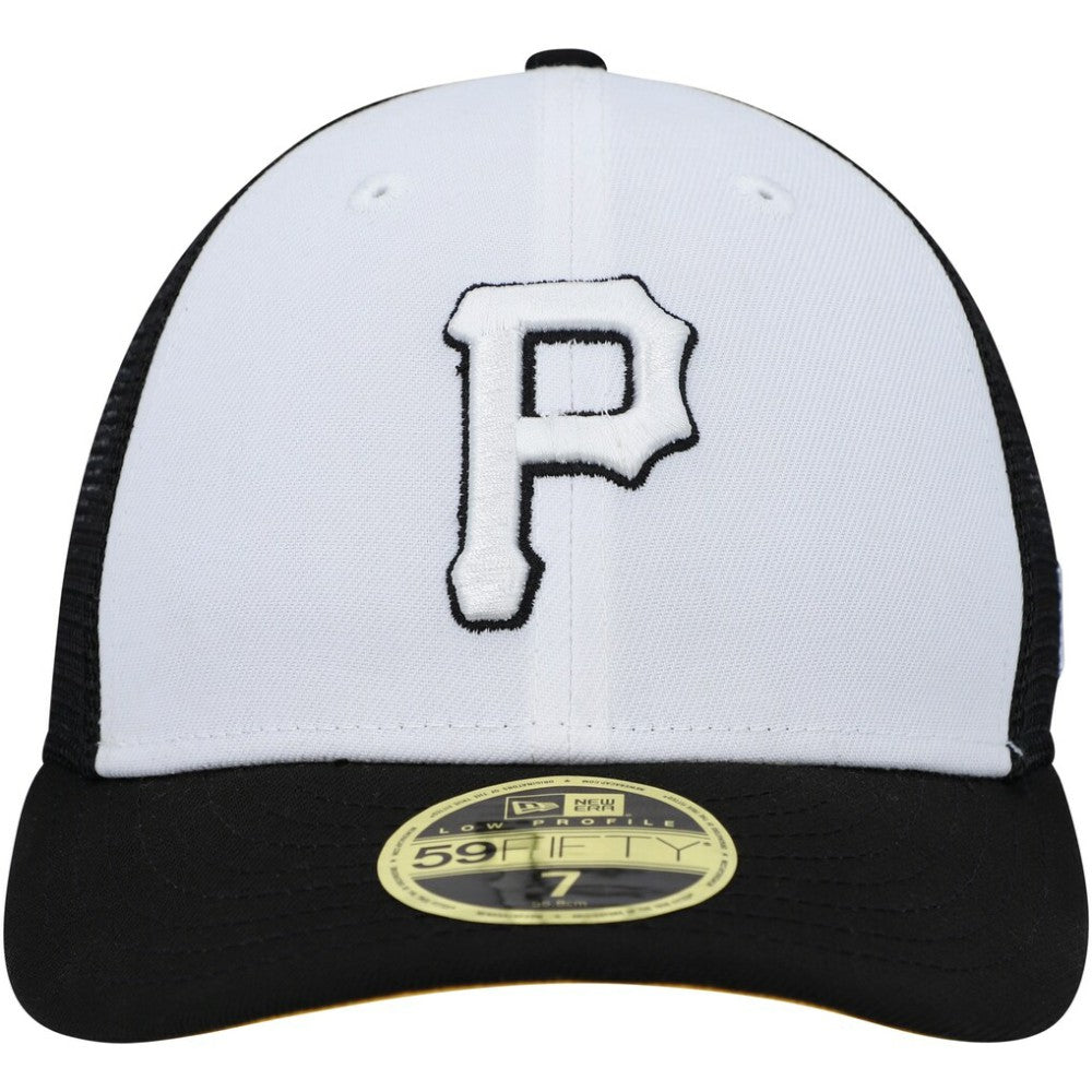 Pittsburgh Pirates 2023 On-Field Batting Practice Low Profile 59FIFTY Fitted Hat - White/Black | New Era