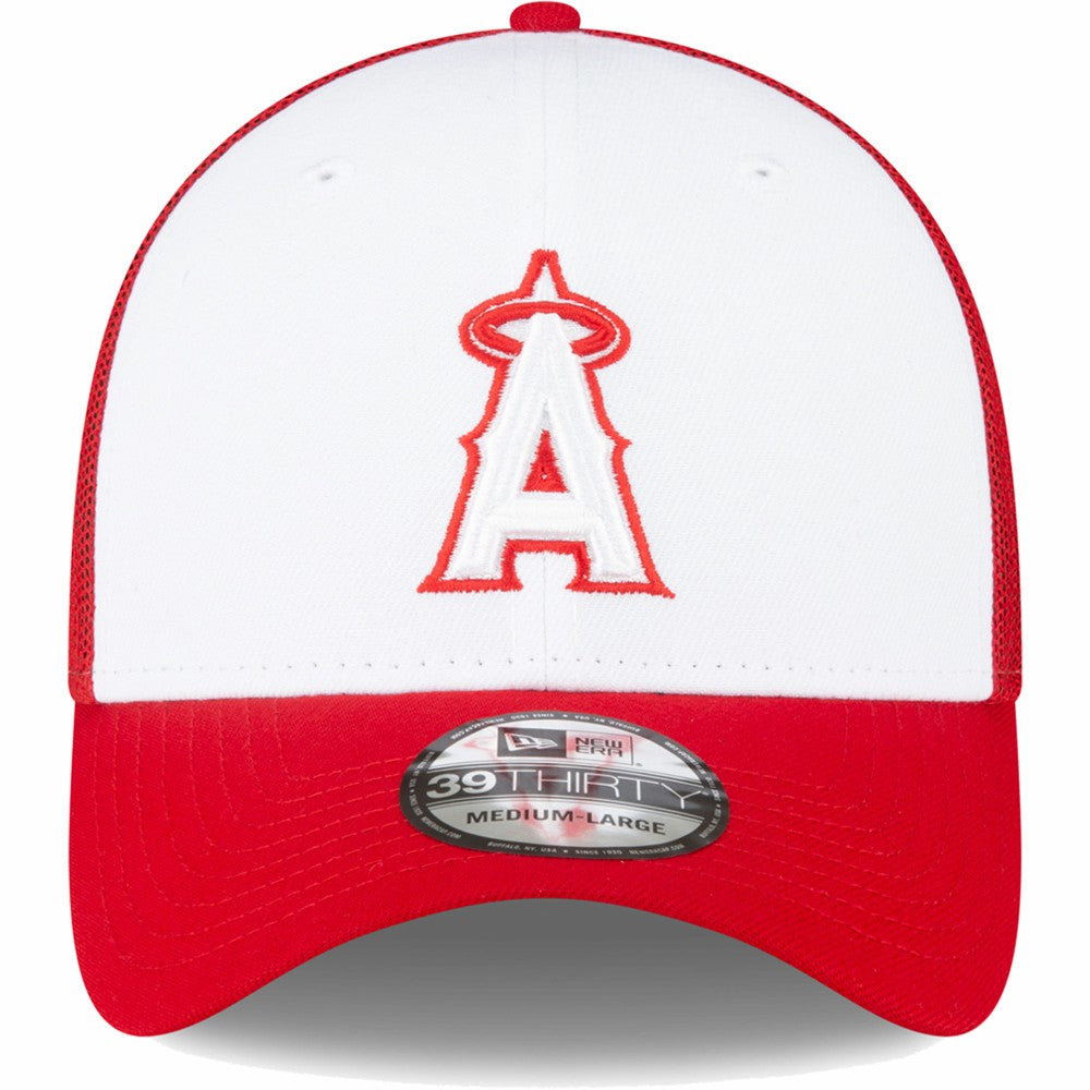 Los Angeles Angels 2023 On-Field Batting Practice 39THIRTY Flex Hat - Red/White | New Era