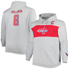 Alexander Ovechkin Washington Capitals Big & Tall Player Pullover Hoodie
