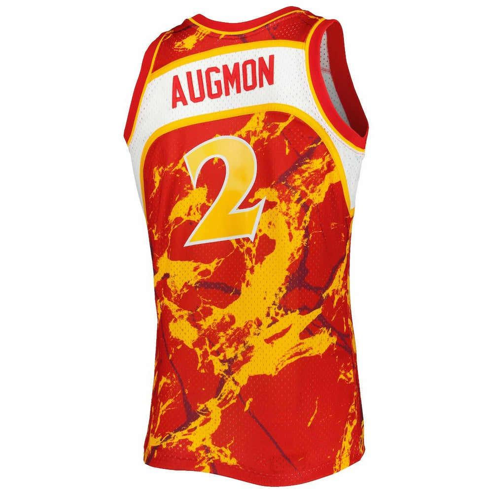 Stacey Augmon Atlanta Hawks 1991/92 Hardwood Classics Marble Swingman Jersey - Red | Mitchell & Ness shop