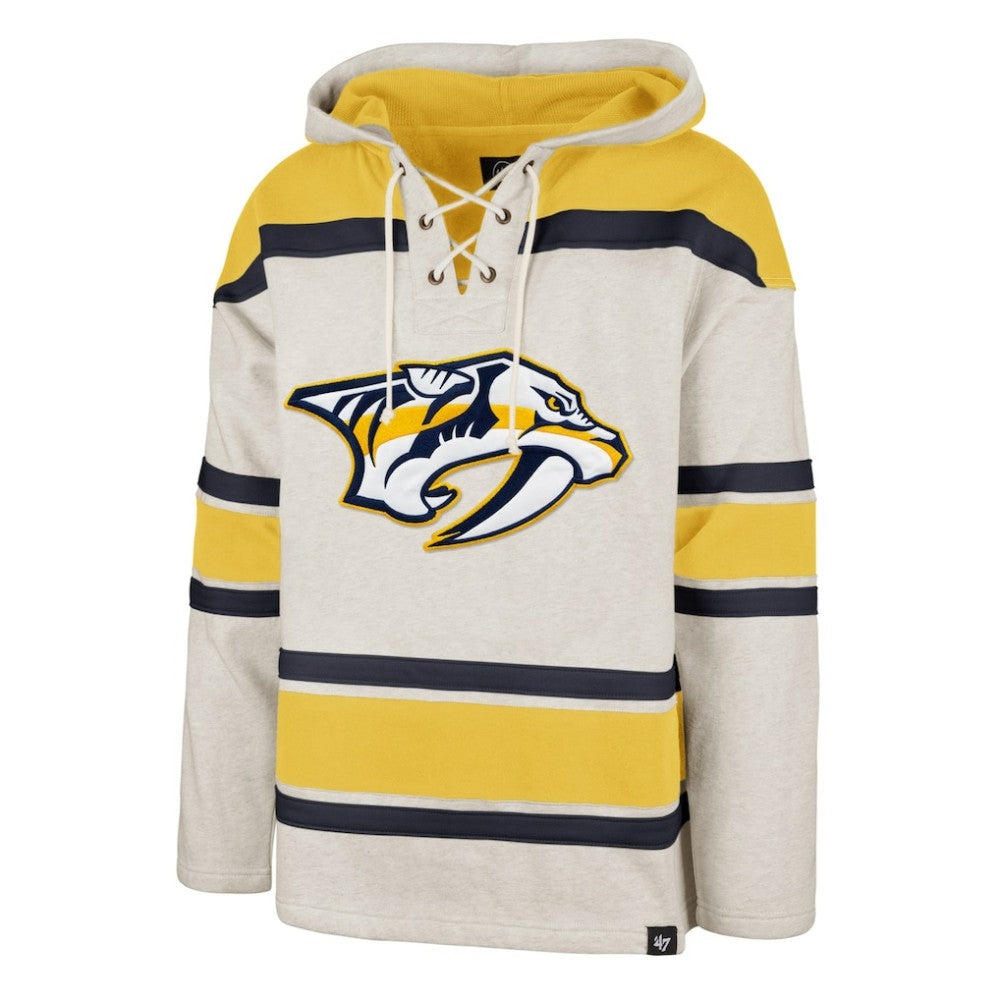 Nashville Predators '47 Rockaway Lace-Up Pullover Hoodie