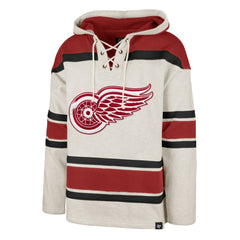 Detroit Red Wings '47 Rockaway Lace-Up Pullover Hoodie