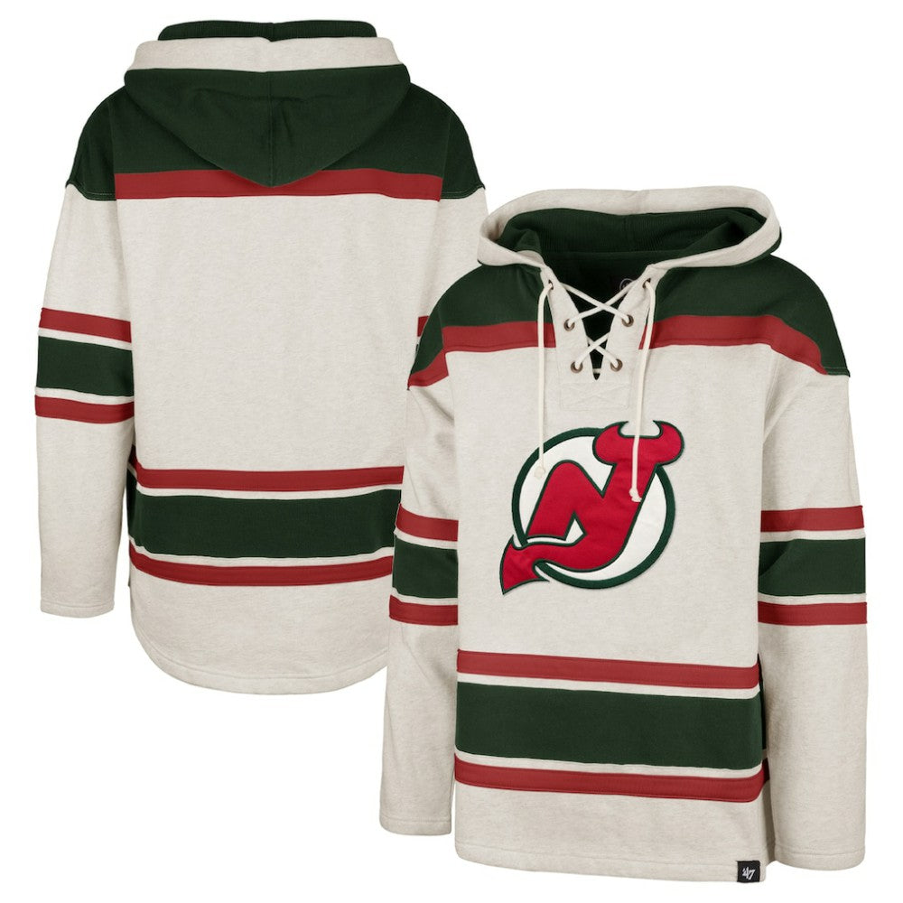 New Jersey Devils '47 Rockaway Lace-Up Pullover Hoodie