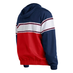 Boston Red Sox Ripstop Raglan Quarter-Zip Hoodie - Navy | New Era